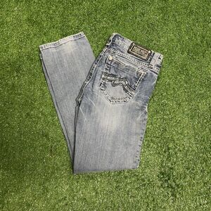 Miss Me Jeans Women’s 28x29 Medium Wash Bootcut Embellished Denim